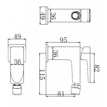 Смеситель для биде Omnires Siena SN7320