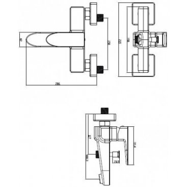 Смеситель для ванны Omnires Siena SN7330