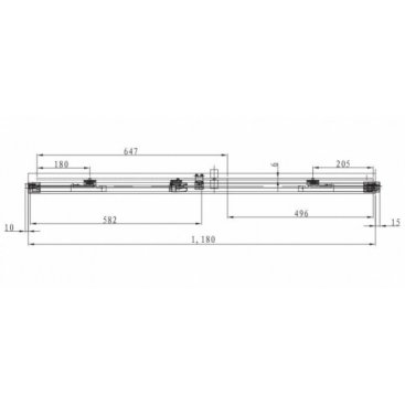 Душевая дверь Omnires Soho CLP12XCRTR