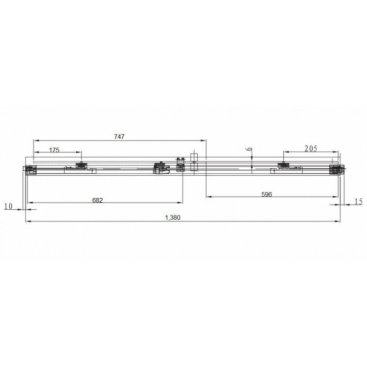 Душевая дверь Omnires Soho CLP14XCRTR