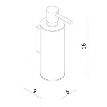Дозатор для жидкого мыла Omnires Uni UN10720/OBL