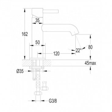 Смеситель для раковины Omnires Y Y1210NGR