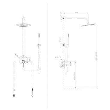 Душевая система Raiber Graceful RPB-005