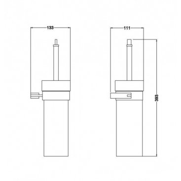 Ершик для унитаза Schein Allom 227CS