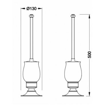 Ершик для унитаза Schein Saine Chrome 7053032