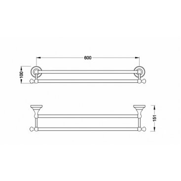 Полотенцедержатель Schein Saine Chrome 7053040