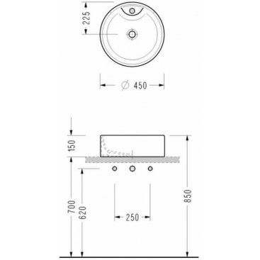 Раковина Serel Minimal 2054