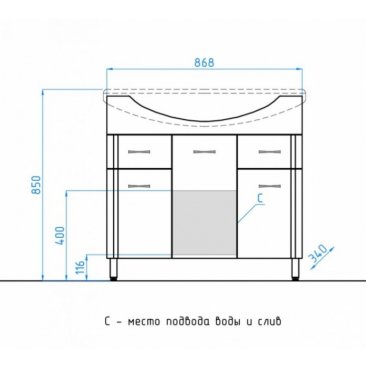 Мебель для ванной Style Line Эко Стандарт №26 90