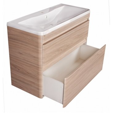 Мебель для ванной Style Line Атлантика 100 напольная ясень перламутр