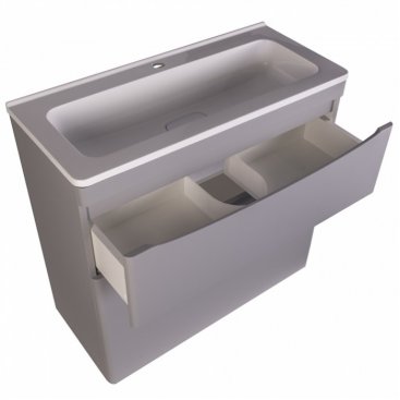 Мебель для ванной Style Line Бергамо мини 80 напольная серый