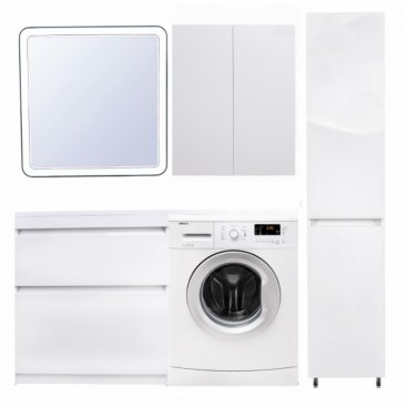 Мебель под стиральную машину Style Line Даллас 150 напольная 2 ящика белая
