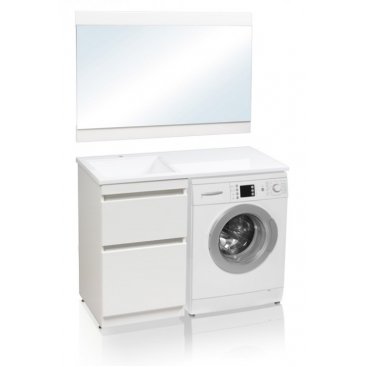 Мебель под стиральную машину Style Line Даллас 110 напольная белая пленка