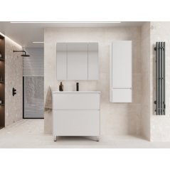 Мебель для ванной Style Line Лима 100 см напольная белая матовая