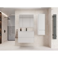 Мебель для ванной Style Line Лима 100 см подвесная белая матовая
