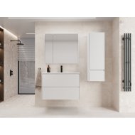 Мебель для ванной Style Line Лима 80 см подвесная белая матовая
