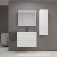 Мебель для ванной Style Line Манхэттен 80 см подвесная белая матовая