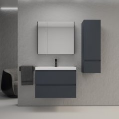 Мебель для ванной Style Line Манхэттен 70 см подвесная графит