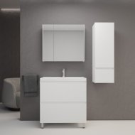 Мебель для ванной Style Line Манхэттен 80 см напольная белая матовая