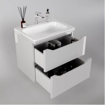 Мебель для ванной Style Line Марелла 60 см подвесная белая глянцевая
