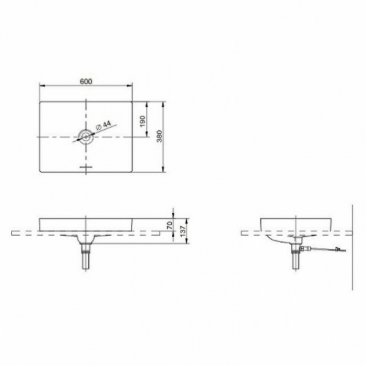 Раковина полувстраиваемая Toto TR Lavatory L4716RE