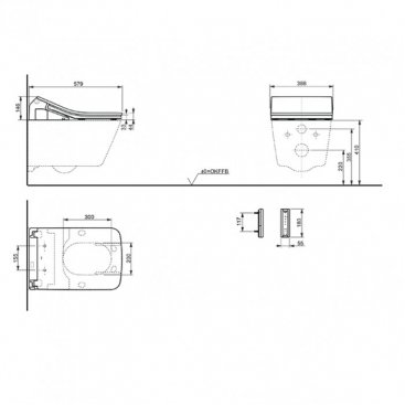 Крышка-сиденье Toto Washlet SX Ewater+ с дистанционным управлением