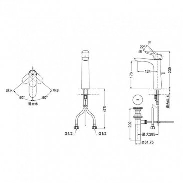 Смеситель для раковины Toto NC TLG01304R