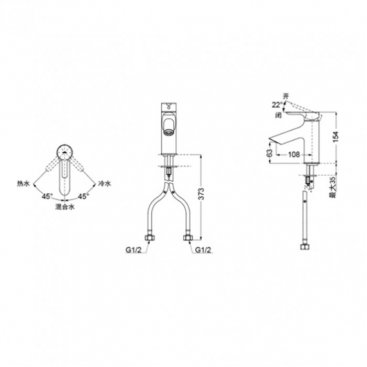 Смеситель для раковины Toto MH TLS01303R