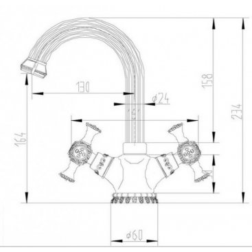 Смеситель для кухни Zorg A 7005K-SL