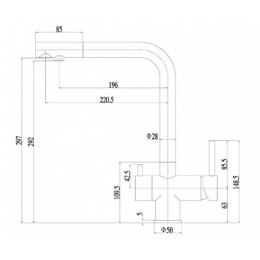 Смеситель для кухни под фильтр Zorg SZR-7039