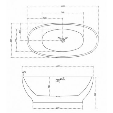 Ванна Abber AB9207MB