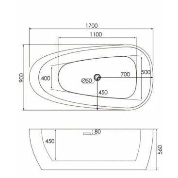 Ванна Abber AB9210