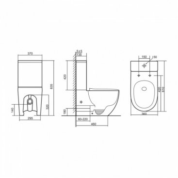 Унитаз-компакт Abber Bequem AC1110T