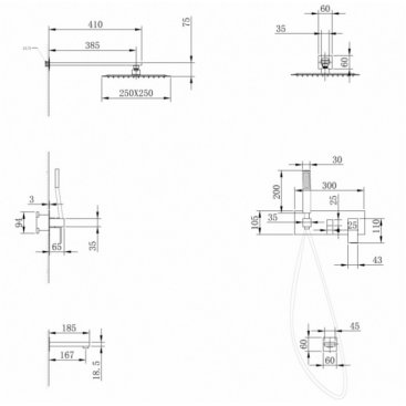 Душевая система Abber Daheim AF8217NG