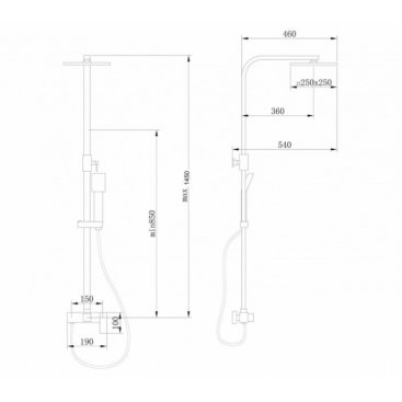 Душевая стойка Abber Daheim AF8220WL