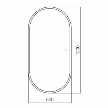 Зеркало Abber Kontur AG6303SL-1.2