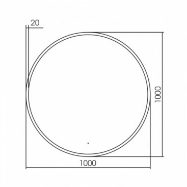 Зеркало Abber Mond AG6204SCGL-1.0