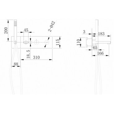 Смеситель для ванны Abber Rund AF8730