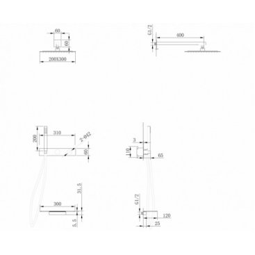 Душевая система Abber Rund AF8750NG