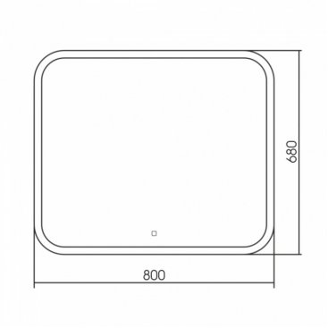 Зеркало Abber See AG6109S-0.8