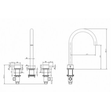 Смеситель для раковины Abber Wasser Kreis 316 AF8108BST-M