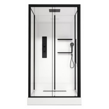 Душевая кабина Acquazzone Viktoria 115SL Black