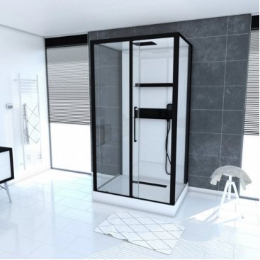 Душевая кабина Acquazzone Viktoria 120SL Black