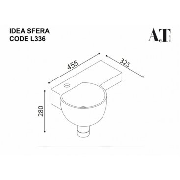 Раковина AeT Idea 2.0 L336T0R1V1100KW