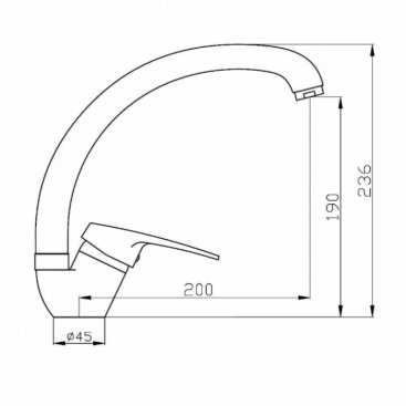 Смеситель для кухни Agger Exact A2100200