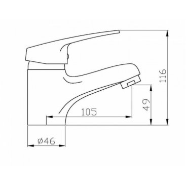 Смеситель для раковины Agger Exact A2100200