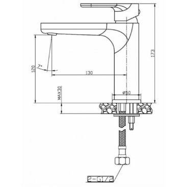 Смеситель для раковины Agger Gorgeous A0202144