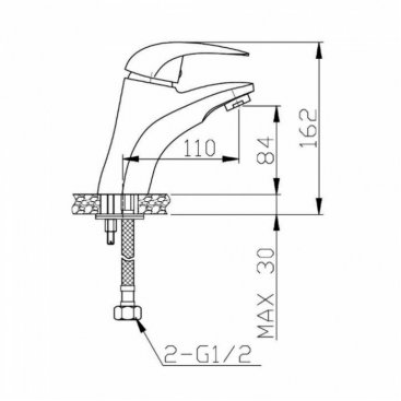 Смеситель для раковины Agger Proud A0802100