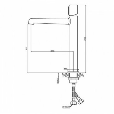 Смеситель для раковины Agger Slim A2212100