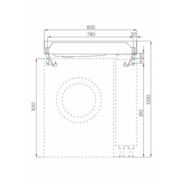 Раковина Акватон Рейн 1A72113KRW010