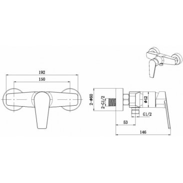 Смеситель для душа Allen Brau Eclipse 5.E1004-31
